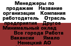 Менеджеры по продажам › Название организации ­ Компания-работодатель › Отрасль предприятия ­ Другое › Минимальный оклад ­ 15 000 - Все города Работа » Вакансии   . Ямало-Ненецкий АО,Муравленко г.